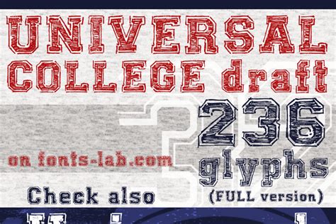 Universal College Draft Font Fontscafe Fontspace