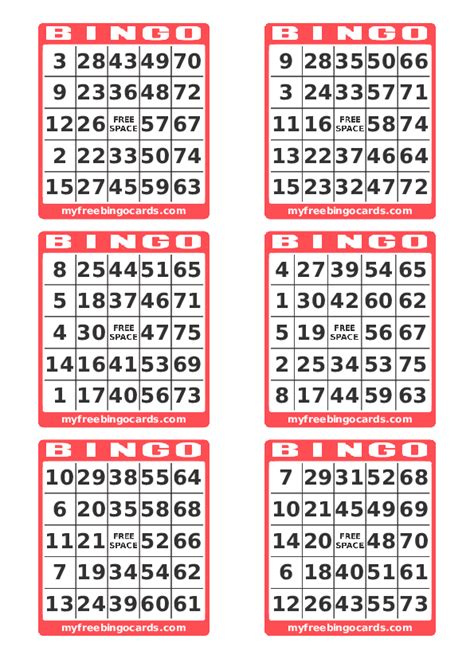 Fan Printable Bingo Numbers 1 75 Obrien Blog