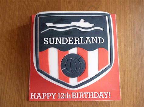 Sunderland Afc Badge Decorated Cake By Sharon Todd Cakesdecor