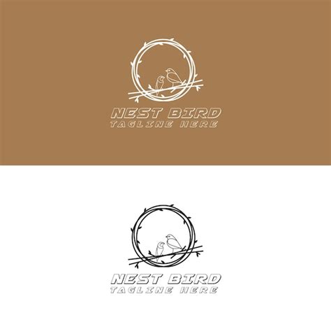 Premium Vector Minimalist Bird Nest Logo Design