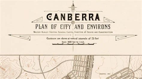 Old Map Of Canberra City Australia 1918 Vintage Map Vintage Etsy