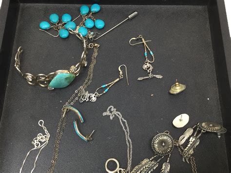 Lot Sterling Silver Turquoise Jewelry