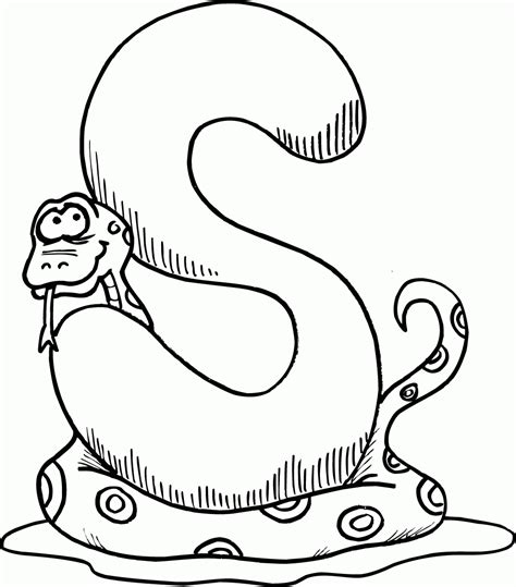 Letter S Coloring Page Coloring Home