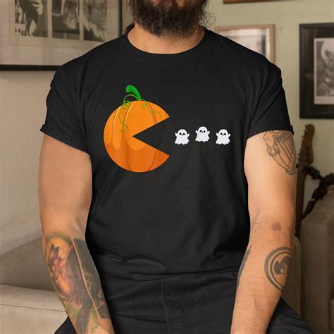 Halloween Video Games Pumpkin Ghosts Gamer Shirt Teeuni