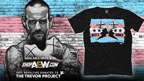 Aew Releases Cm Punk Shirt Proceeds To The Trevor Project