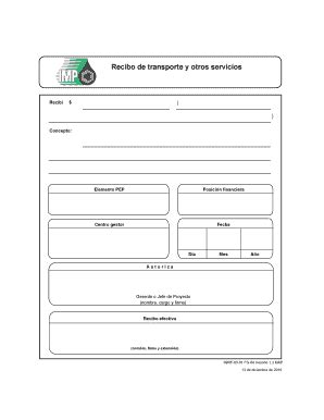 Recibo De Transporte Para Imprimir Fill Online Printable Fillable