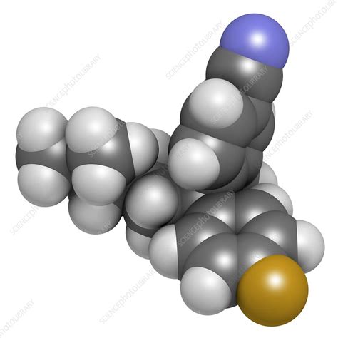 Citalopram Anti Depressant Drug Molecule Stock Image F0111605