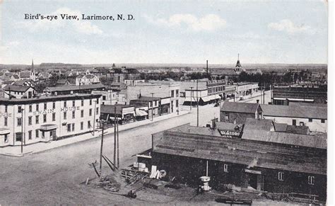 Larimore North Dakota 1900 1910´s Bird´s Eye View Swain House