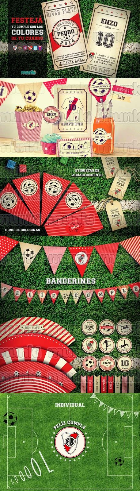 Kit Imprimible River Plate - Munki Diseños Imprimibles