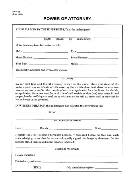 North Carolina Power Of Attorney Form Free Templates In Pdf Word