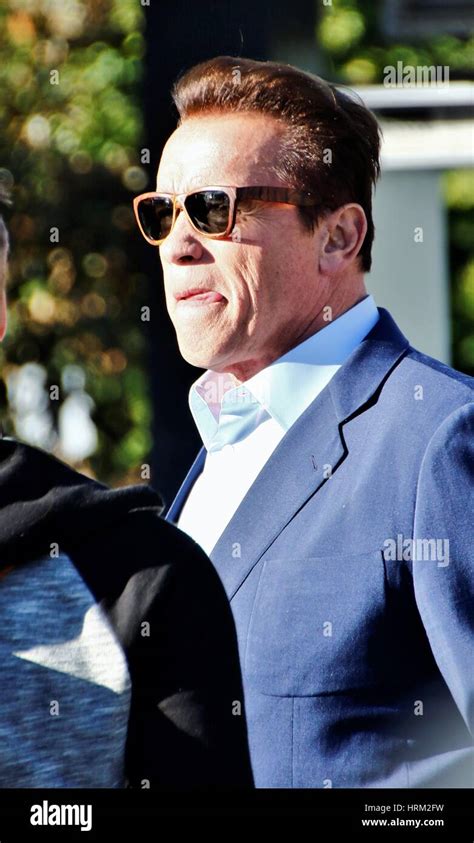 Arnold Schwarzenegger At Universal Studios For An Appearance On The