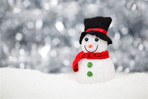 Snowman With Scarf And Hat Image Free Stock Photo Public Domain