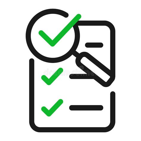 Magnifier Assessment Checklist Icon Feedback Or Checklist Concept