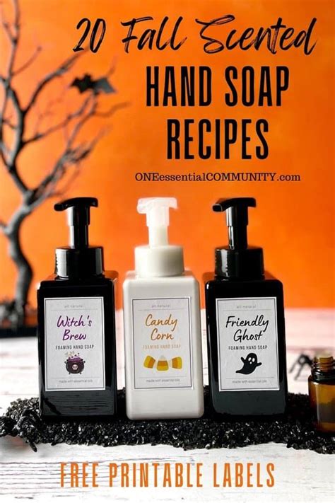 20 DIY Fall Hand Soap Recipes In All Your Favorite Autumn And Halloween