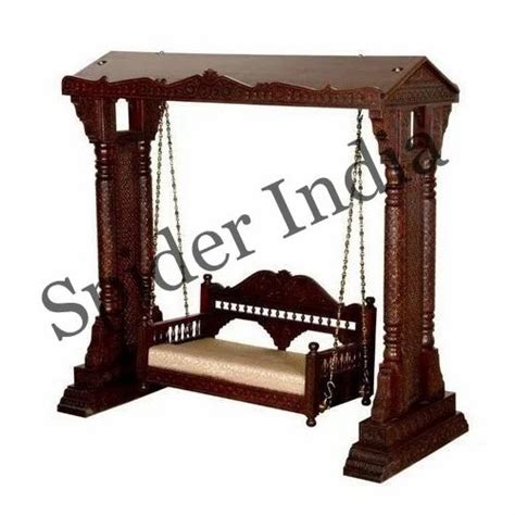 Brown Teak Wood Fine Carved Indoor Swings With Brass Chain At Rs 125000piece In Jodhpur