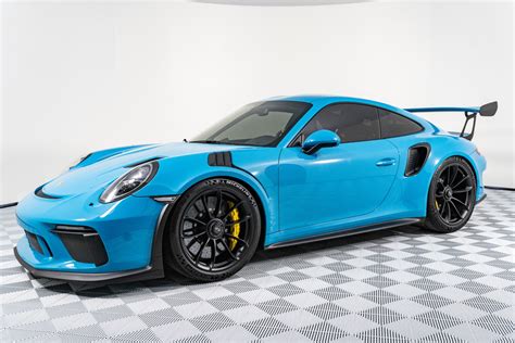 Used 2019 Porsche 911 Gt3 Rs Coupe Super Rare Miami Blue Front Lift