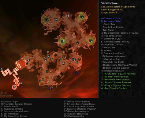 Classic Wow Stratholme Guide Boss Loot Map Quest