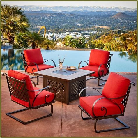 Patio Furniture Conversation Sets With Fire Pit Patios Home