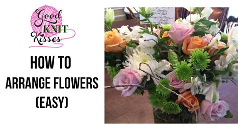 No skill or talent is required. How to Arrange Flowers - easy - YouTube