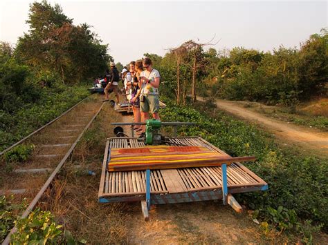 Riding The Bamboo Train In Battambang