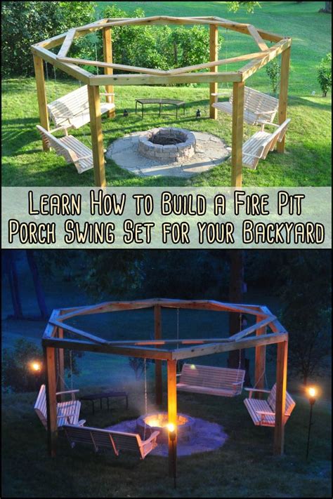 The hole in the ground pit. Build Your Own Fire Pit Swing Set | Fire pit backyard ...