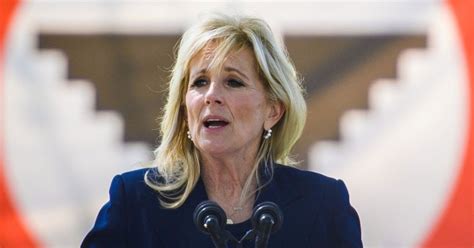 Did Jill Biden Speak In Front Of A Flag With A Giant Nazi Eagle