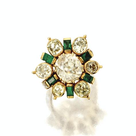 300 Gold Diamond And Emerald Ring René Boivin Paris Circa 1960