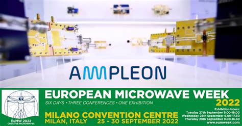 Ampleon To Showcase Its Advanced Gan And Ldmos Portfolio At Eumw 2022