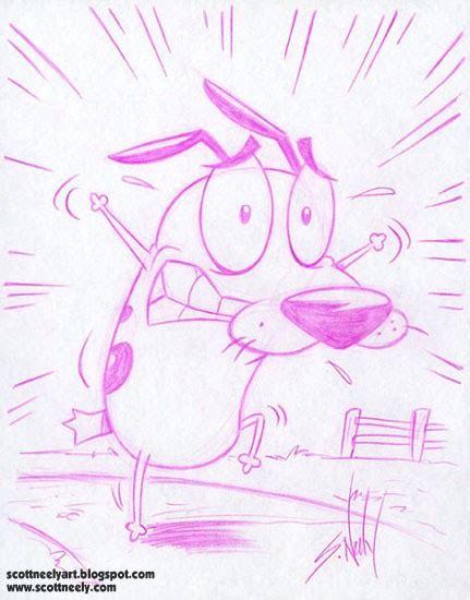Scott Neelys Scribbles And Sketches Courage The Cowardly Dog Col