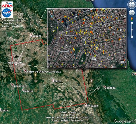 Nasa Actualiza Mapa De México Con Daños De Los Terremotos Protocolo