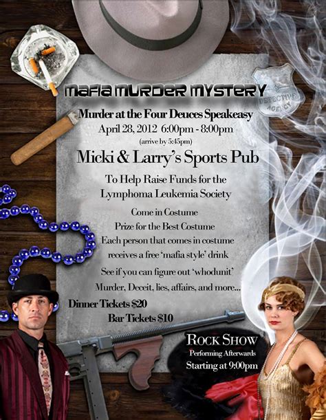 The murder mystery company is hosting public and private murder mystery dinner parties in the dallas/fort worth area and surrounding areas throughout texas. Copper Gazette: Murder Mystery Dinner