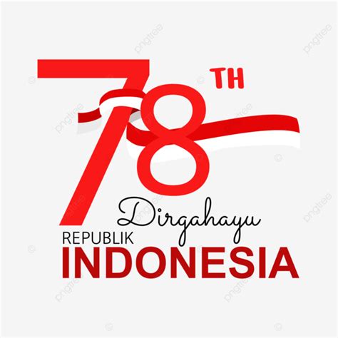Logotipo De Hut Ri Rep Blica Feliz Indon Sia Vetor Png 35100 The Best