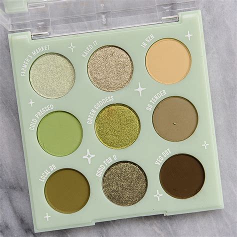 Colourpop Fresh Greens Palette Review And Swatches Fre Mantle Beautican