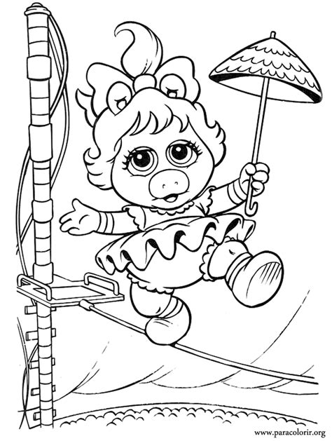 Miss Piggy Coloring Pages Coloring Nation