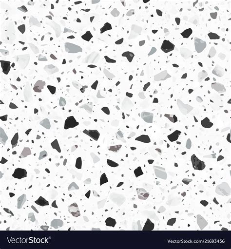 Terrazzo Flooring Seamless Pattern In Light Vector Image