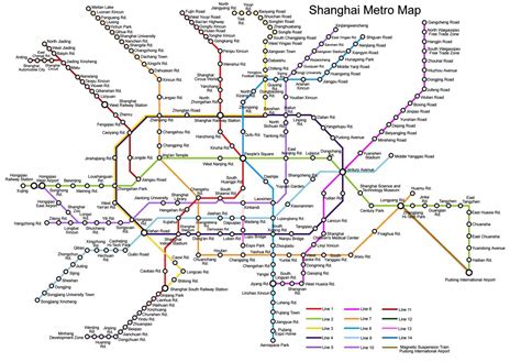 Shanghai Metro Map 1 Gamintraveler