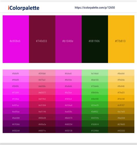 1 Latest Color Schemes With Magenta Fuchsia And Flirt Color Tone