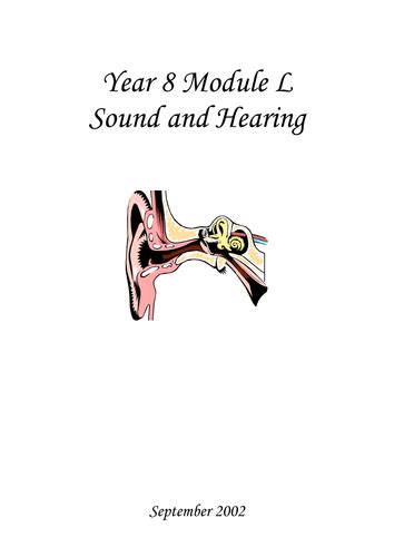 8l Sound And Hearing Sow Teaching Resources