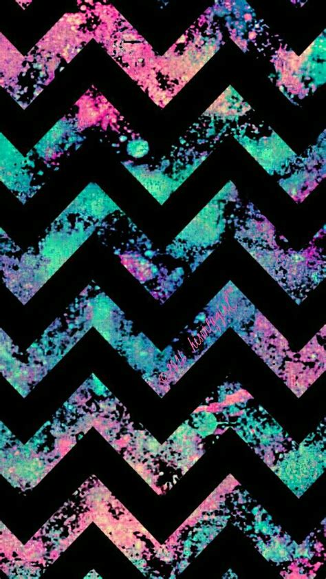 Dark Colorful Chevron Rocky Galaxy Iphoneandroid Wallpaper I Created