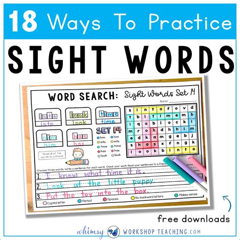 Ways To Practice Sight Words Ng