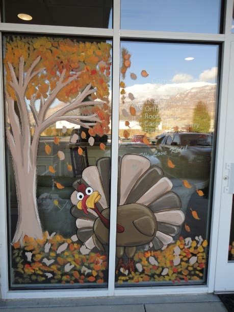 Bawden Fine Murals Window Painting Seasons Springsummer Fall Etc