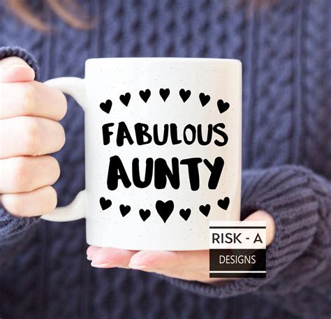 Aunty Gift Fabulous Aunty Mug Auntie Birthday Gift Womens Etsy Uk