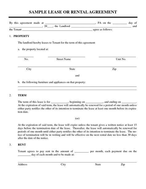 Looking to rent throne chairs for your stage or sweetheart table? Lease Agreement Template | Woodwork Plans - residential ...