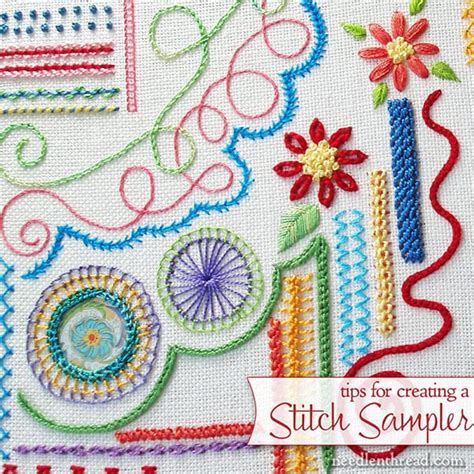 What are the Different Types of Embroidery Stitches? | Family Frugal Fun
