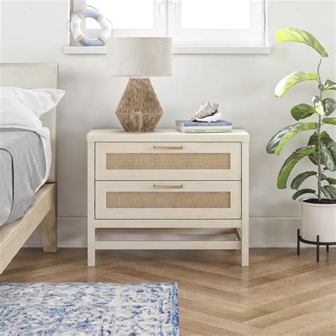 Ameriwood Home Lennon 2 Drawer Nightstand In Ivory Oak Cymax Business