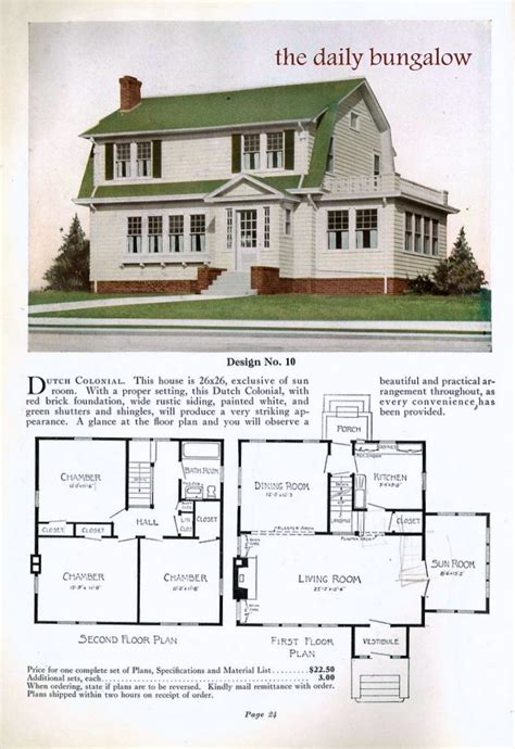 1930practical Homes Vintage House Plans Dutch Colonial Homes House Plans