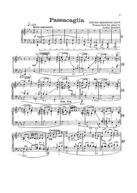 Arthur Briskier Bach Chaconne Passacaglia Prelude Fugue