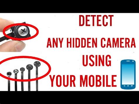 There are larger ones that look like cameras, which are easy to spot. How To Detect Spy Camera With Your Mobile - YouTube