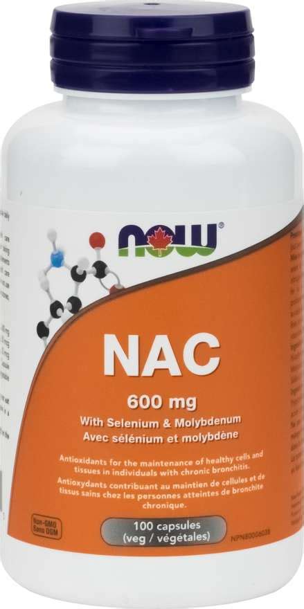 It may help with mood disorders, sleep, infections, and inflammation. NAC (N-Acetyl Cysteine) 600 mg Veg Capsules | NOW Foods Canada