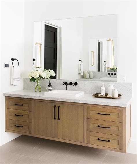 Alibaba.com offers 26,913 black bathroom mirrors products. brass sconces over plate mirror stained wood vanity black ...